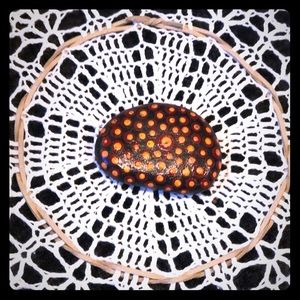 Hand painted stone